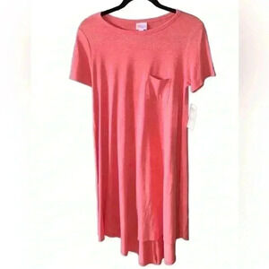 Lularoe XS Carly‎ NWT heather red. Cotton,poly,rayon,spandex blend. Super soft!